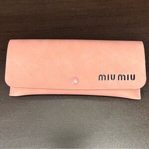 Miu Miu Empty Sunglasses Case With Box & Cleaning Cloth, Cards Authentic